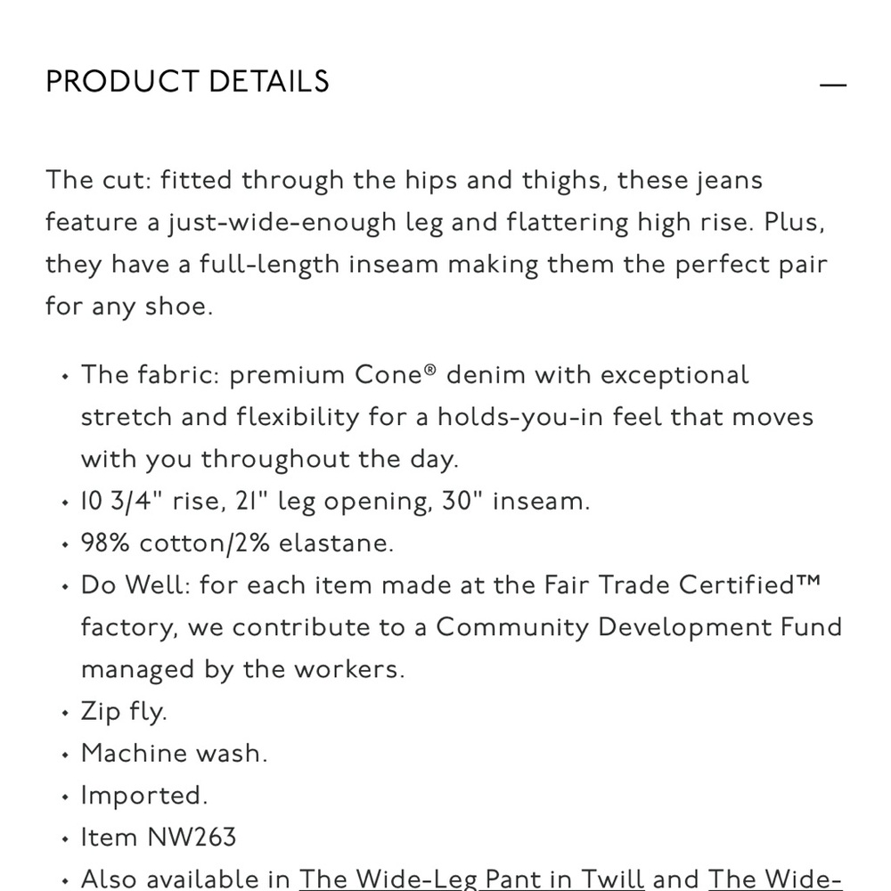 Madewell wide leg Jeans - Picture 2 of 6